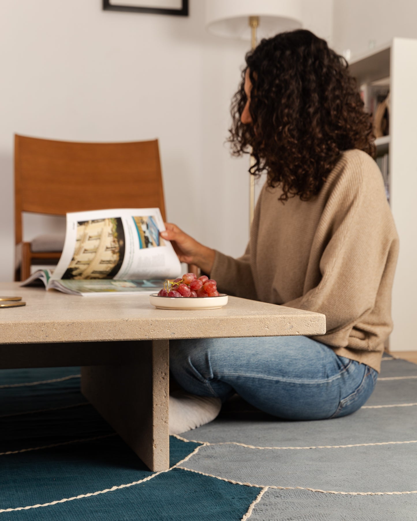Float – stone coffee table