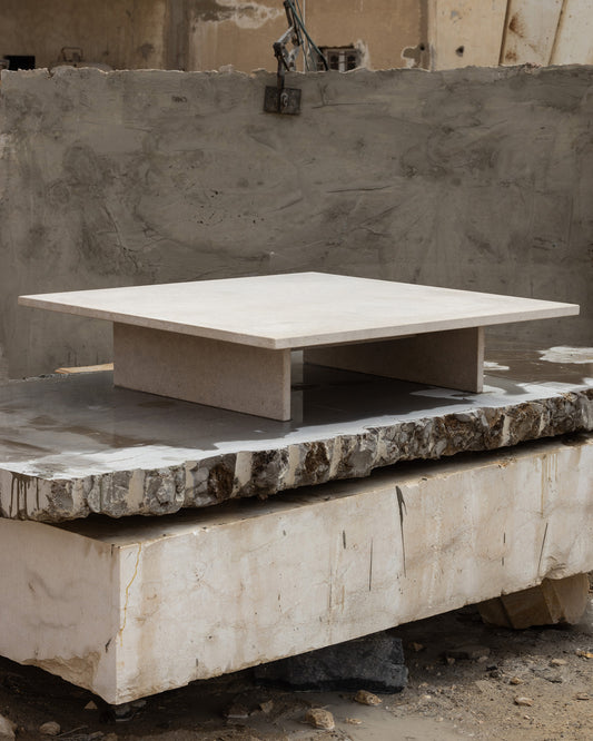 Float – stone coffee table