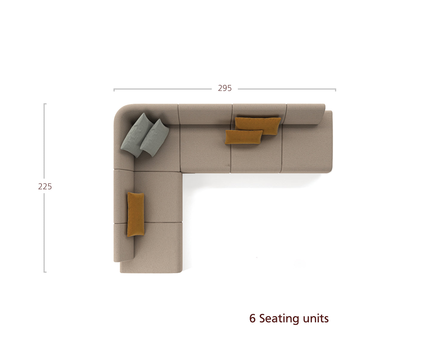Connect – single-sided sofa